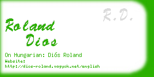 roland dios business card