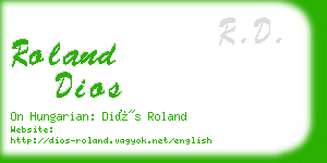 roland dios business card